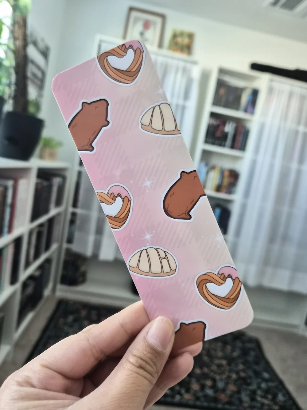 Cute Pastel Bookmarks - Pink, Purple & Beige - Mexican Bread & Candy Theme